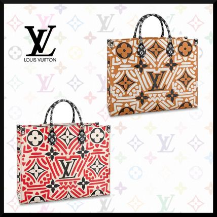 Louis Vuitton MONOGRAM 2020 21AW Monogram Casual Style A4 Leather Logo Totes M45358 M45359 