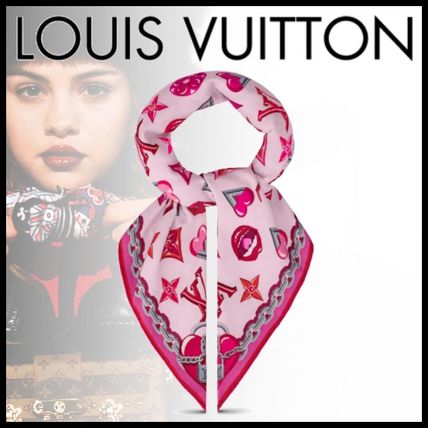 Louis Vuitton MONOGRAM Heart Monogram Casual Style Silk Elegant Style Logo 