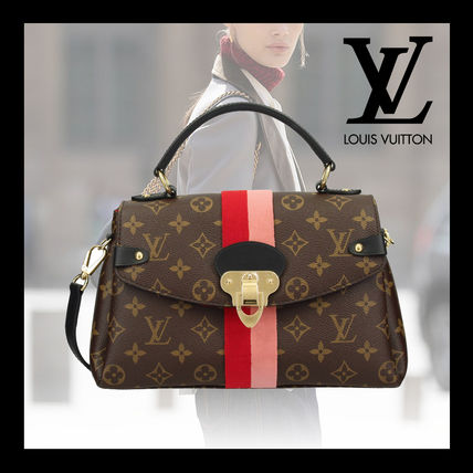 Louis Vuitton MONOGRAM Monogram A4 2WAY Leather Party Style Elegant Style 