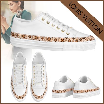 Louis Vuitton Monogram Rubber Sole Casual Style Plain Leather Logo 1A85EK 