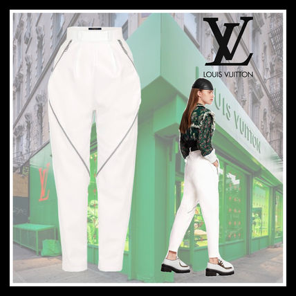 Louis Vuitton 2019 20AW Casual Style Wool Blended Fabrics Plain Long Elegant Style 