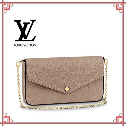 Louis Vuitton Monogram Leather Elegant Style Crossbody Formal Style Logo M68697 