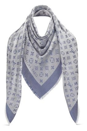 Louis Vuitton Denim Monogram Shawl M71382 