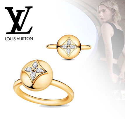 Louis Vuitton 2020 SS B Blossom Ring Yellow Gold White Gold And Diamonds