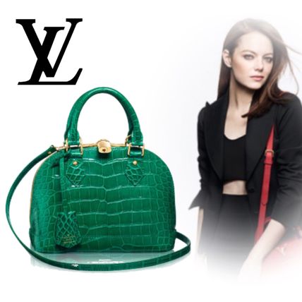 Louis Vuitton ALMA 2019 20AW Crocodile 2WAY Elegant Style Handbags N91844 
