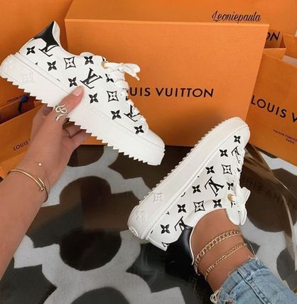 Louis Vuitton MONOGRAM 2020 SS Monogram Rubber Sole Blended Fabrics Leather Elegant Style 