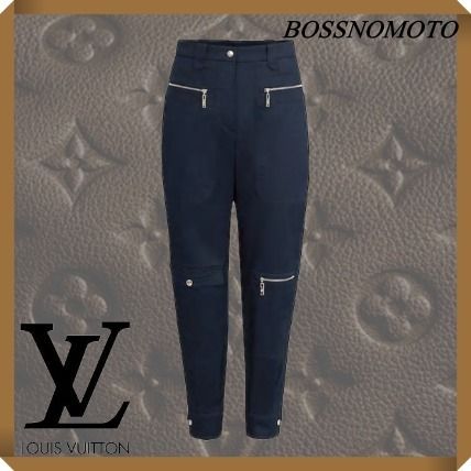 Louis Vuitton 2020 SS Casual Style Blended Fabrics Street Style Plain Cotton Long 1A68E3 