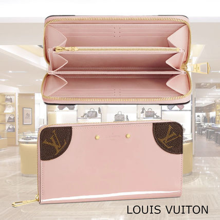 Louis Vuitton ZIPPY WALLET Monogram Calfskin Bi color Plain Long Wallet Logo M62945 