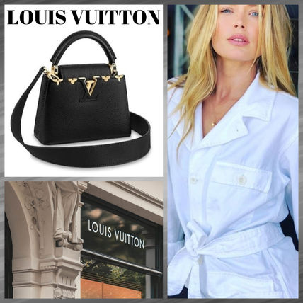 Louis Vuitton CAPUCINES 2020 21AW 2WAY Leather Office Style Elegant Style Crossbody 
