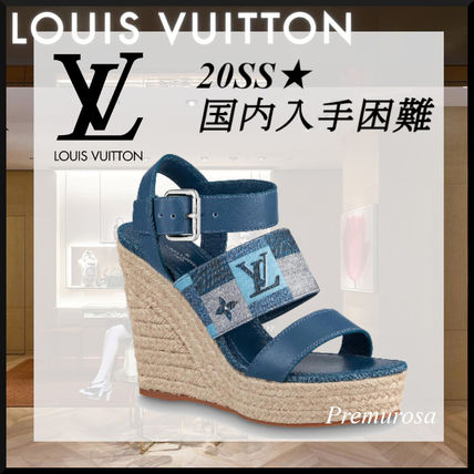 Louis Vuitton 2020 SS Other Plaid Patterns Monogram Open Toe Platform Casual