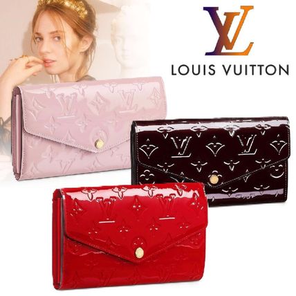 Louis Vuitton PORTEFEUILLE SARAH 2019 20AW Monogram Calfskin Leather Logo Long Wallets 