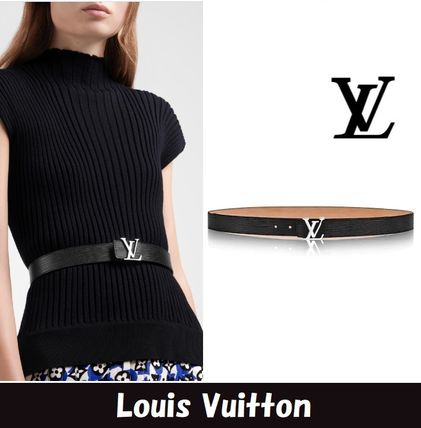 Louis Vuitton EPI Leather Logo Belts 