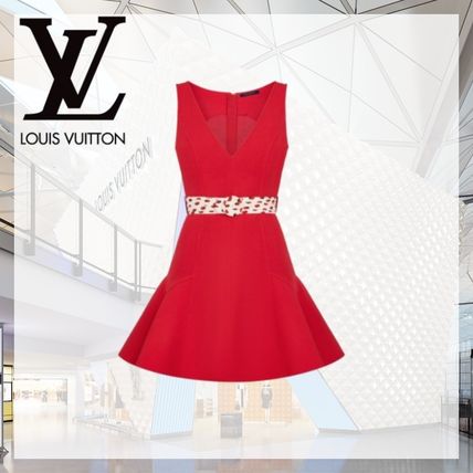 Louis Vuitton 2020 21AW Sleeveless Plain Medium Dresses 1A82TU 
