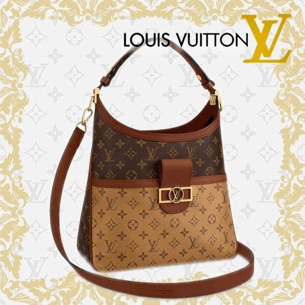 Louis Vuitton Monogram Casual Style 2WAY Leather Handbags 