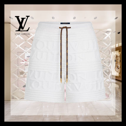 Louis Vuitton 2020 SS Short Monogram Casual Style Wool Silk Nylon Plain 1A83E8 