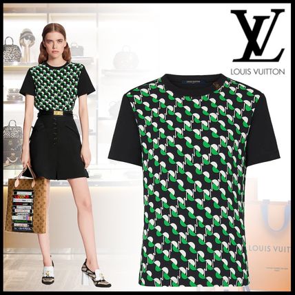 Louis Vuitton 2020 SS Crew Neck Street Style Cotton Medium Short Sleeves Logo
