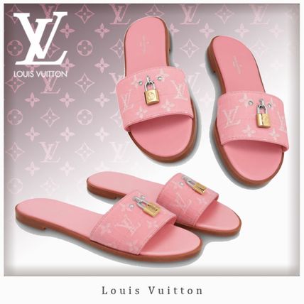 Louis Vuitton MONOGRAM 2019 20AW Lock It Flat Mule