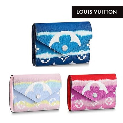 Louis Vuitton 2020 SS Monogram Canvas Leather Folding Wallet Logo Folding Wallets M68842 M69113 M69112 