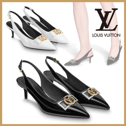 Louis Vuitton Leather Party Style Pumps  Mules 1A66CA 1A66BV 