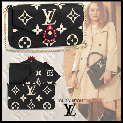 Louis Vuitton 2020 21AW Monogram Calfskin Blended Fabrics Chain Plain Leather M69515 