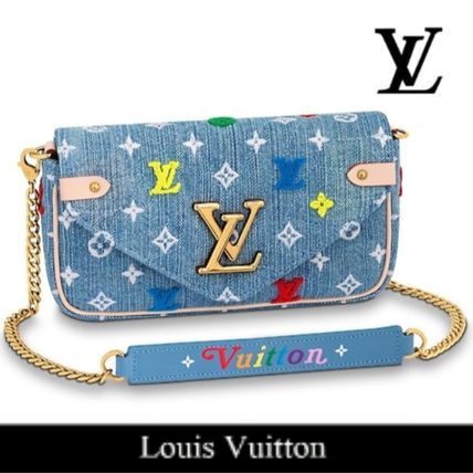 Louis Vuitton DAMIER AZUR Clutches 