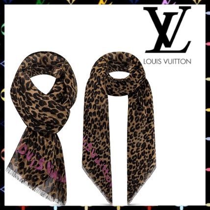 Louis Vuitton 2020 21AW Leopard Patterns Unisex Cashmere Street Style M72215 