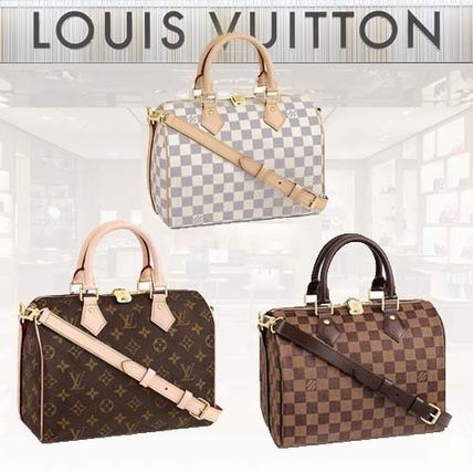 Louis Vuitton SPEEDY Monogram Unisex Handbags 