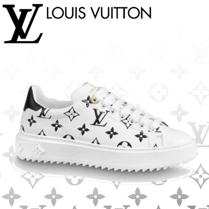 Louis Vuitton Monogram Round Toe Rubber Sole Casual Style Unisex Oversized 1A87NF 