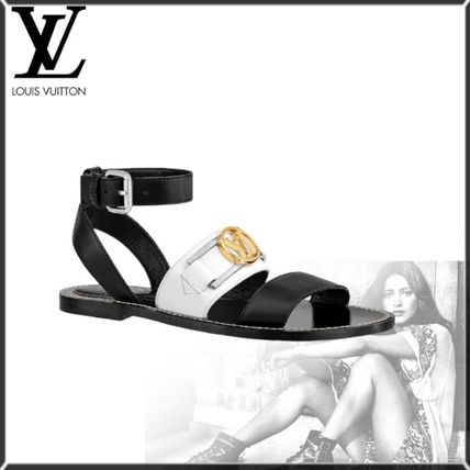 Louis Vuitton MONOGRAM Monogram Casual Style Leather Sandals 1A66E3 