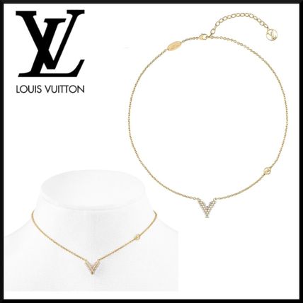 Louis Vuitton V 2020 SS Initial Chain Party Style Elegant Style Necklaces  Pendants M68358 