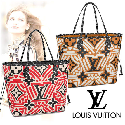 Louis Vuitton 2020 21AW Monogram Casual Style A4 Leather Office Style Logo Totes M56583 M56584 