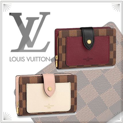 Louis Vuitton Other Plaid Patterns Canvas Studded Leather Folding Wallet N60380 N60381 