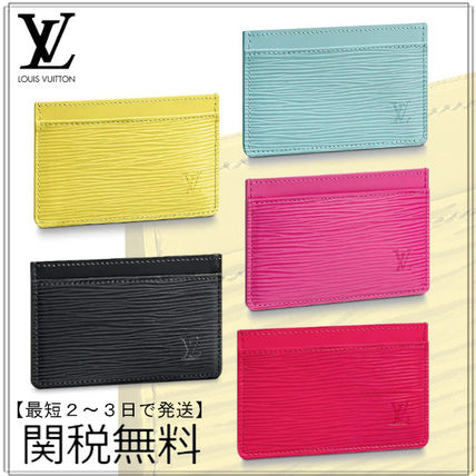 Louis Vuitton EPI 2020 SS Plain Leather Logo Card Holders M63512 M69154 M69343 M69153 M69342 