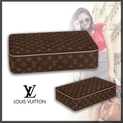 Louis Vuitton 2020 SS Monogram Leather Logo Pouches  Cosmetic Bags 