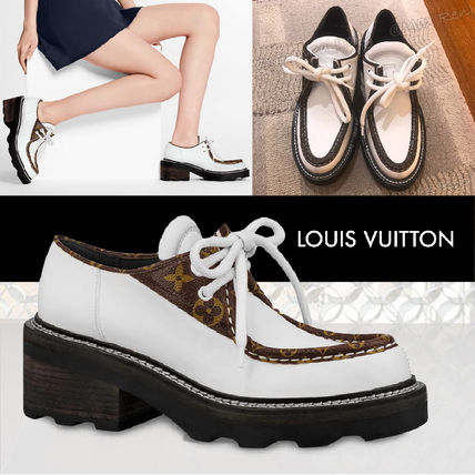 Louis Vuitton 2019 20AW Monogram Plain Toe Casual Style Leather Elegant Style 