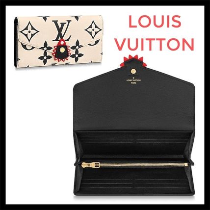 Louis Vuitton SARAH 2020 21AW Monogram Unisex Leather Logo Long Wallets M69514 