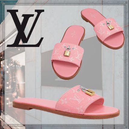 Louis Vuitton LOCKIT 2020 SS Monogram Casual Style Leather Logo Sandals 1A68FH 