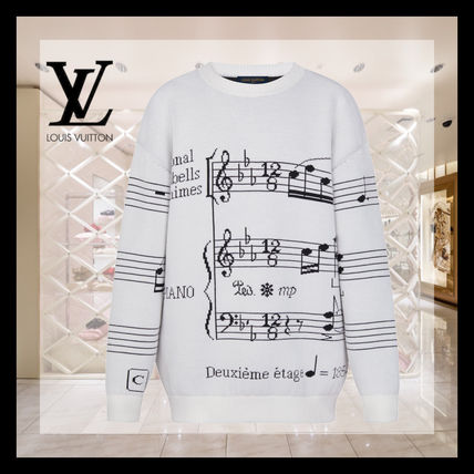 Louis Vuitton 2020 SS Crew Neck Casual Style Wool Street Style Long Sleeves Medium 1A5QDQ 