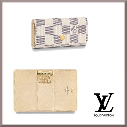 Louis Vuitton DAMIER AZUR 4 Key Holder N60386 