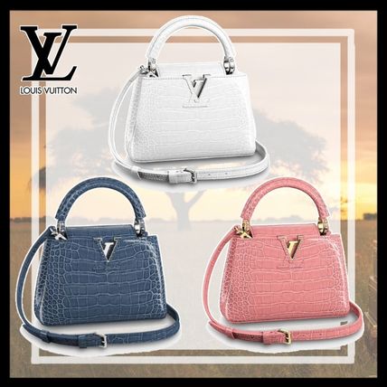 Louis Vuitton Crocodile 2WAY Leather Party Style Elegant Style N92831 