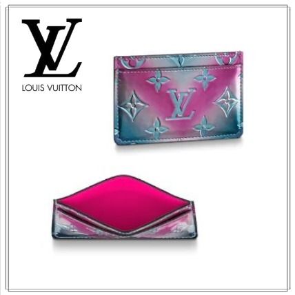Louis Vuitton MONOGRAM VERNIS 2020 SS Monogram Leather Logo Card Holders 