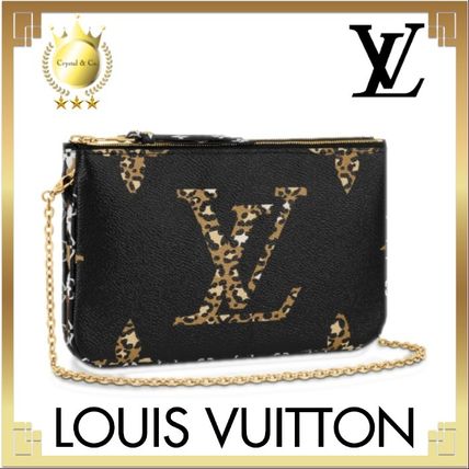 Louis Vuitton MONOGRAM 2019 SS Monogram Leopard Patterns Casual Style Calfskin Canvas 