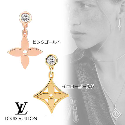 Louis Vuitton 2020 SS Idylle Blossom Ear Stud Yellow Gold And Diamond Q96168 Q96169 