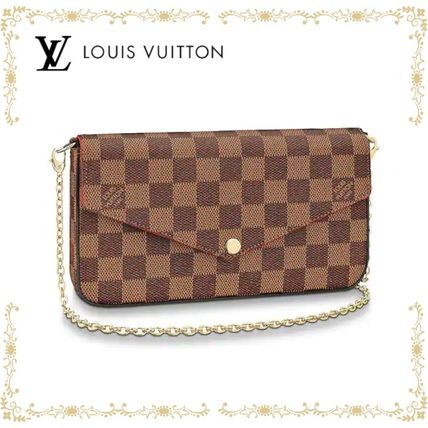 Louis Vuitton DAMIER 2020 SS Felicie Pochette N63032 