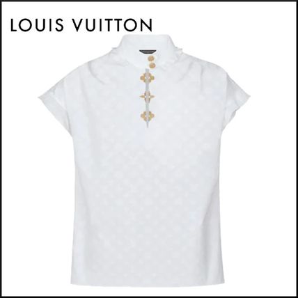 Louis Vuitton MONOGRAM 2020 SS Frill Blouse 1A5M05 