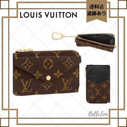 Louis Vuitton MONOGRAM 2020 21AW Monogram Canvas Leather Logo Coin Cases M69431 