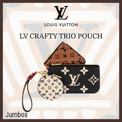 Louis Vuitton 2020 21AW Monogram Unisex Calfskin Logo Pouches  Cosmetic Bags M69516 