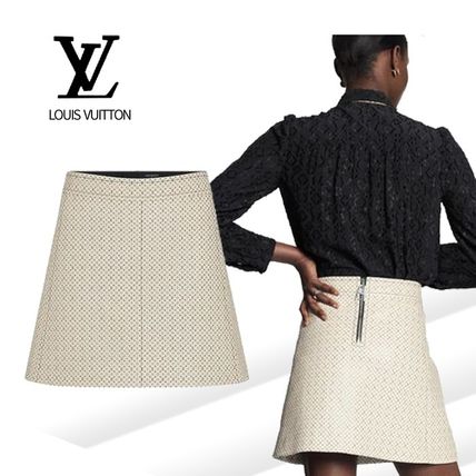 Louis Vuitton 2020 21AW Short Monogram Silk Mini Skirts 1A82GC 