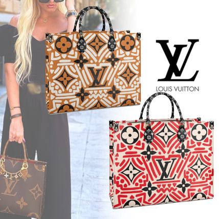 Louis Vuitton 2020 21AW Unisex A4 2WAY Leather Elegant Style Logo Totes 