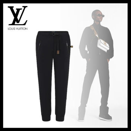 Louis Vuitton Monogram Casual Style Street Style Plain Long Logo Pants 1A8285 